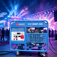 Generador de Gasolina con Inversor Digital de 18KW, Sistema de Energía a Gasolina Súper Silencioso de 15KW YC18GF-3G para Equipos Electrónicos