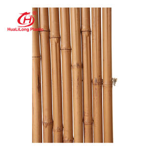 スポーツ・農場用 防犯フェンスパネル 熱処理木材 プラスチック・竹ロール付き 人工竹垣 - Product Image 5