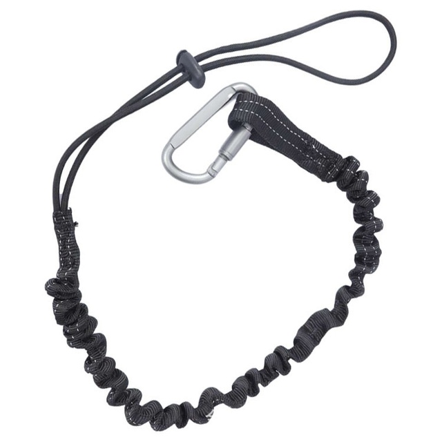 Tool Lanyard Retractable Safety Crimp Tool Belt Custom Keychain Lanyard Spring Coil Cord Construction Lanyard With Clip