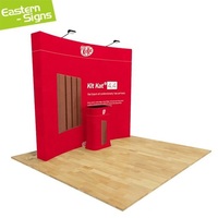 Stand d'exposition solaire 3x3m (10x10ft) avec boîte lumineuse réutilisable pour salon professionnel