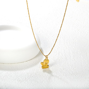 Conjunto de Collar y Pendientes con Colgante de Guantes de Dibujos Animados, Acero Inoxidable 18k, Joyería para Mujer, Uso Diario - Product Image 3