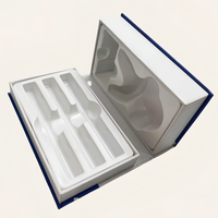 Boîte de kit de blanchiment des dents faite à la main avec boîte en carton de papier d'emballage cosmétique recyclable avec insertion de plateau de thermoformage en plastique
