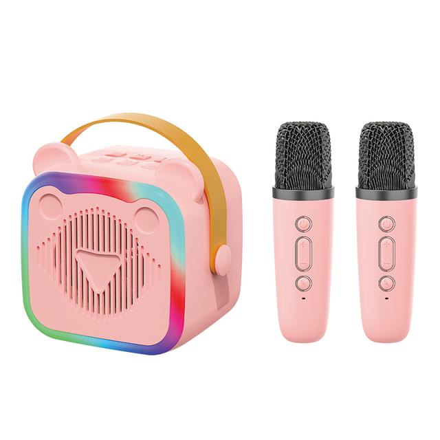 Factory Custom Portable Mini Party Karaoke Machine RGB Light BT Singing Wireless Karaoke Speaker with Microphone