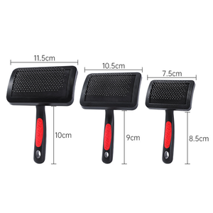 Brosse universelle pour toilettage des animaux, élimination des poils, peigne en acier inoxydable, dents en TPR, outil de nettoyage pour chiens, logo personnalisé OEM/ODM - Product Image 2