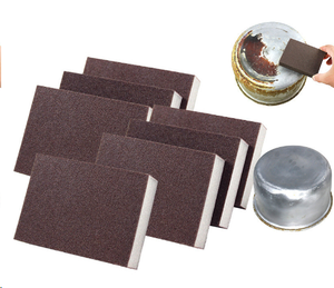 Chất lượng tốt nhà bếp rỉ sét làm sạch Emery Sponge carborundum Sponge chậu Chảo món ăn Scrubber Bàn chải cọ rửa Pad - Product Image 5