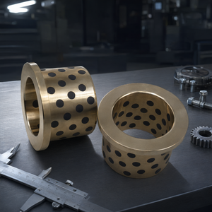 Buje Autolubricante con Brida JFB2020, Casquillo de Bronce y Grafito, Rodamiento sin Mantenimiento para Altas Temperaturas - Product Image 2