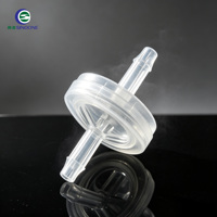 Transparante PP membraan micro plastic terugslagklep dubbel gebruik gas vloeistof anti-terugstroom fitting voor vernevelaar koffiemachine