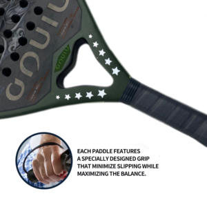 Raqueta de Pádel Personalizada Ligera de Alta Resistencia de Fibra de Carbono, Forma de Diamante, 12K, Mejor Agarre de Raqueta, Nylon, Portátil - Product Image 5