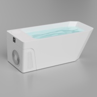 Baignoire de récupération tout-en-un avec contrôle Wi-Fi, nettoyage à l'ozone, bain froid, hydrothérapie, douche de fitness, capacité 60+ gallons