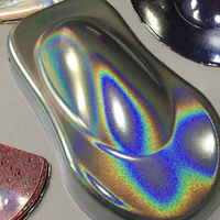 Poudre holographique holographique de poudre de poussière de pigment d'effet d'arc-en-ciel de laser argenté pour le Pigment de revêtement de chrome TiO2 de peinture de voiture