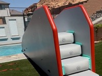 Toboggan Gonflable Modulaire à Assemblage Rapide pour Jardin, Fêtes, Structure Rigide Stable en Drop Stitch, pour Enfants et Adultes