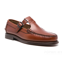 Mocassins à bride en T pour femmes, style classique personnalisé, dessus en cuir de veau d'été avec des caractéristiques plates, légères et antidérapantes