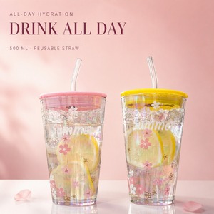 Tazza da Caffè <span class=keywords><strong>in</strong></span> <span class=keywords><strong>Vetro</strong></span> Riutilizzabile Stile Moderno <span class=keywords><strong>con</strong></span> Coperchio e Cannuccia, Design Dea del Cielo Stellato; Ideale per Latte, Caffè - Product Image 3