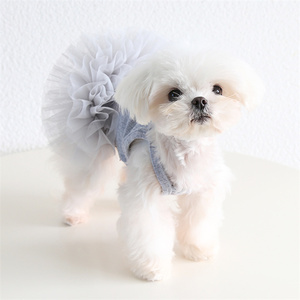 Elegante Primavera Verano falda hinchada <span class=keywords><strong>Rosa</strong></span> perro ropa vestido de novia perro ropa tutú para perro - Product Image 4