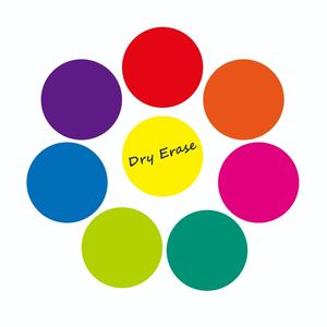 Dot Style Dry Erase Stick-On Planner Etiquetas Vinilo grabable para aulas escolares Salas de reuniones - Product Image 4