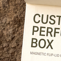 Boîte cadeau de luxe personnalisée pour Cologne blanche et boîte de présentation de parfum magnétique avec boîte en papier parfumé pour emballage de parfum