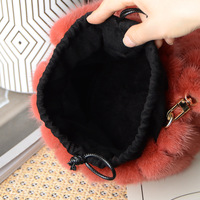 Véritable fourrure de vison sac à main hiver mode fourrure style femmes sac fourre-tout grande capacité fourrure sac à main sacs