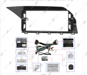 For 2010-2012 BENZ GLK LEFT HAND 12.3 INCH Car Stereo installation kit fascia panel Car Radio Frame Adapter Cover