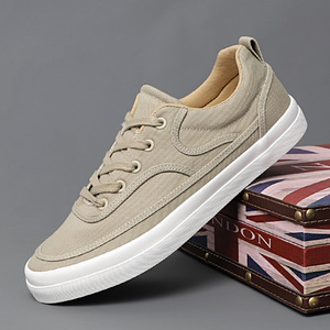 TY Zapatos de lona cómodos y ligeros para otoño, zapatillas casuales de caña <span class=keywords><strong>baja</strong></span> con cordones, zapatillas de moda estilo coreano. - Product Image 3