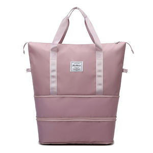 Bolsa de lona de gimnasio extensible impermeable de gran capacidad portátil Oxford Separación en seco y húmedo Deportes Viajes Weekender Duffel portátil - Product Image 5