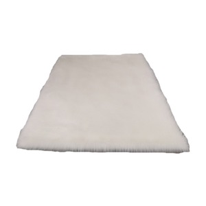 Tapis en fausse fourrure de lapin Lizhen, rectangulaire, couleur unie, moelleux et confortable, pour chambre, salon, bureau, balcon - Product Image 5