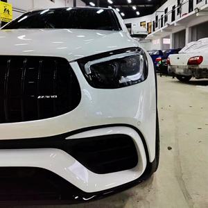 Pare-chocs de voiture pour <span class=keywords><strong>Mercedes</strong></span> Benz GLC X253 2015-2019 Année Convertir 2022 Nouveau modèle GLC63 <span class=keywords><strong>AMG</strong></span> Style avec pare-chocs Grilles Lumières - Product Image 4