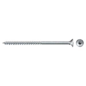 FISCHER - 670376 Vis pour panneau aggloméré galvanisé blanc Torx à tête fraisée plate et filetage partiel FPF II CTP BC - Product Image 1