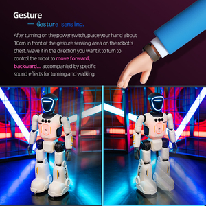 <span class=keywords><strong>Robot</strong></span> éducatif télécommandé en plastique AJB TOYS avec fonctions de chant, de danse, de marche, articulations mobiles et roues Mecanum - Product Image 3
