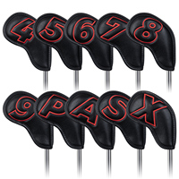 Accessoires de golf : Housse de fer de golf en cuir PU de qualité supérieure, OEM ODM, pour la tête de club de golf