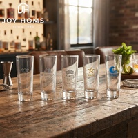 Mini verre à shot personnalisé avec logo, décalcomanie imprimée par sublimation, souvenir touristique, bord doré, pour expresso, petit cadeau de bar
