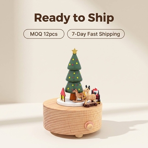 Carillon in Legno Pronto per la Spedizione con Movimento Yunsheng, Regalo di Compleanno e <span class=keywords><strong>Natale</strong></span> per Bambini 5-10 Anni, MOQ Basso 12 Pezzi - Product Image 4