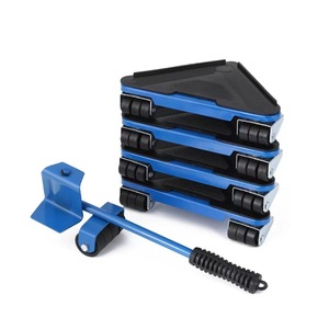 Juego de 4 Elevadores de Muebles de Acero Resistente, con Ruedas Giratorias de 360 Grados, de Grado Industrial para Mover Muebles - Product Image 2