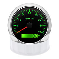 Tachometer Digital Tahan Air Murah 85mm 4000RPM dengan Lampu Latar Kondisi Baru untuk Kapal Laut