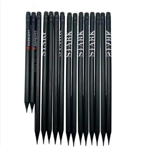 Fournitures de papeterie Crayons à <span class=keywords><strong>dessin</strong></span> professionnels en <span class=keywords><strong>graphite</strong></span> Blackwood Crayons promotionnels Ensemble Noir HB Vrac Impression numérique standard Personnalisé - Product Image 1
