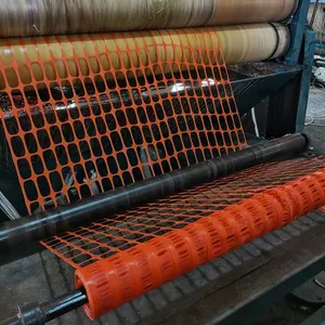 Valla de plástico naranja muy visible barrera de advertencia de seguridad económica extruida de PE para la construcción