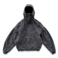Veste technique Cyberpunk personnalisée, imperméable, en nylon Ripstop, poches modulaires détachables, boucle magnétique YKK