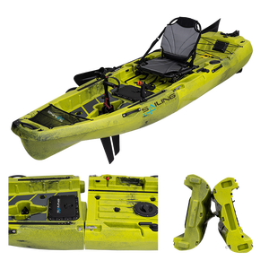 Thuyền Kayak câu cá bằng nhựa mô đun gấp đôi, một người ngồi, 10FT, chất liệu LLDPE, có chân vịt - Product Image 5