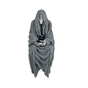 Nero vestito misterioso signore ornamento elettrizzante mietitore speciale decorazione da giardino 3D stampa regalo artigianale - Product Image 3
