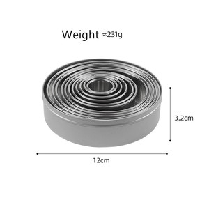 Ensemble d'<span class=keywords><strong>emporte</strong></span>-pièces pour pâtisserie, biscuits, <span class=keywords><strong>donuts</strong></span>, tartes, scône, gâteau, 11 tailles - Product Image 4