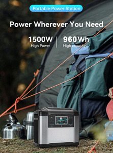สถานีไฟฟ้าพกพา LiFePO4 1500W 960Wh พร้อมแผงโซลาร์เซลล์ MPPT 800W และจั๊มสตาร์ท Type-C 100W สำหรับการตั้งแคมป์ - Product Image 5