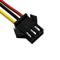 JST SM 2-Pin 3-Pin 4-Pin 2.54mm Pitch Plug pria dan wanita konektor adaptor dengan 100mm kawat kabel listrik untuk lampu LED