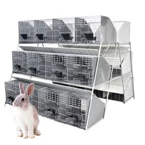 New Design 24 Cells Mother And Baby Rabbit Cage Commercial Breeding Rabbit Cages