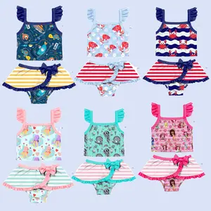 Yiwu Yiyuan Kleidungs stück Crop Top und Shorts Bade bekleidung Mädchen sexy Badeanzüge für Mädchen 7-16 Boutique Mädchen Badeanzug Kinder Set