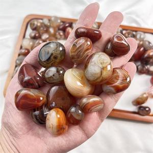 Agata Sardonica Naturale Lucidata, Ghiaia di Agata <span class=keywords><strong>Rossa</strong></span>, Pietra Levigata per Guarigione Reiki e Collezione - Product Image 4