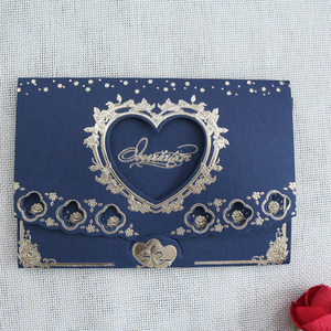 New Design Creative Graceful Heart Shaped Wedding Invitation <strong>Card</strong> and Custom Birthday Invitation <strong>Cards</strong> <strong>Table</strong> <strong>Cards</strong> - Product Image 5