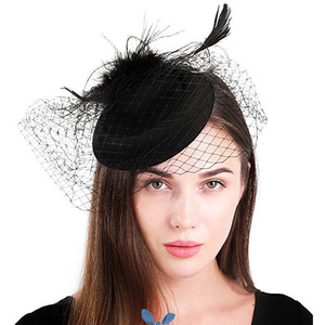 Chapeaux Fascinateurs en Gros Années 20 et 50, Chapeau Pilbox, Chapeau de Cocktail, Coiffure <span class=keywords><strong>pour</strong></span> Fêtes du Thé avec <span class=keywords><strong>Voile</strong></span> <span class=keywords><strong>pour</strong></span> Filles et Femmes - Product Image 1