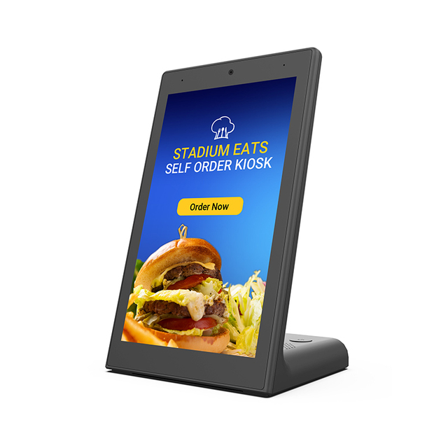 8 Inch OEM L-Shaped Android 11 Tablet with GMS 2+16GB Touch Screen for Business Use Restaurant Ordering Facial Recognition