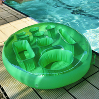 Support flottant pour aliments et boissons pour piscine et spa, flotteurs pour boissons de piscine, et plateau flottant avec emplacement pour téléphone pour fêtes au bord de la piscine, plage