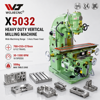 Fraiseuse verticale X5032, fraiseuse universelle à genouillère pour le fraisage des métaux et l'utilisation en atelier