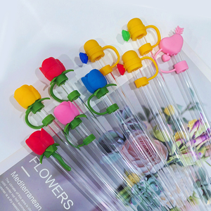 Ý Tưởng Sản Phẩm Mới 2024 Rơm Topper Cho Tumblers 10Mm Uống Cho Người Phụ Nữ Tái Sử Dụng Silicone Rơm Topper - Product Image 6